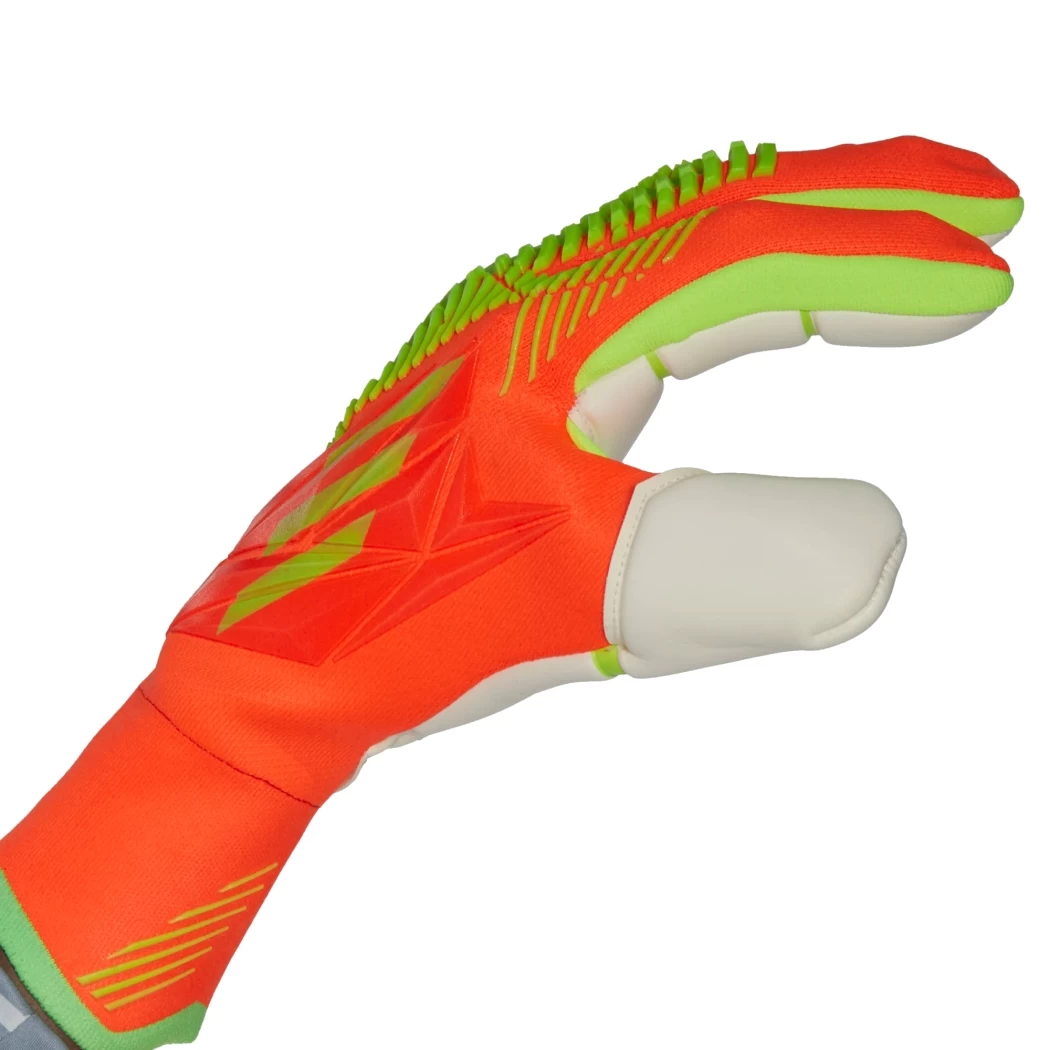 Adidas Predator Pro Fingersave Torwarthandschuhe Erwachsene Orange / Grün – Bild 2