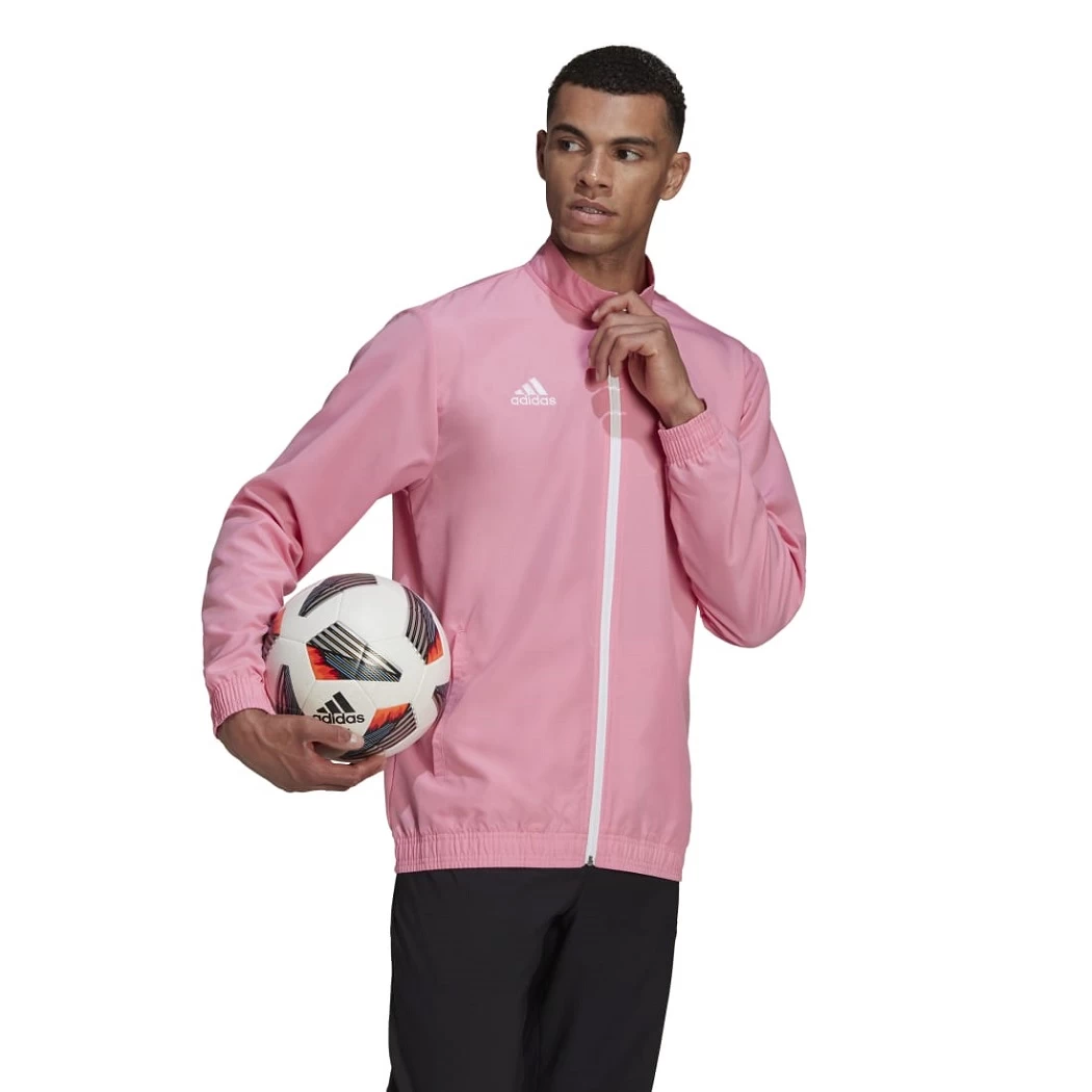 Adidas Entrada 22 Präsentationsjacke Herren Hell Pink Rosa – Bild 7