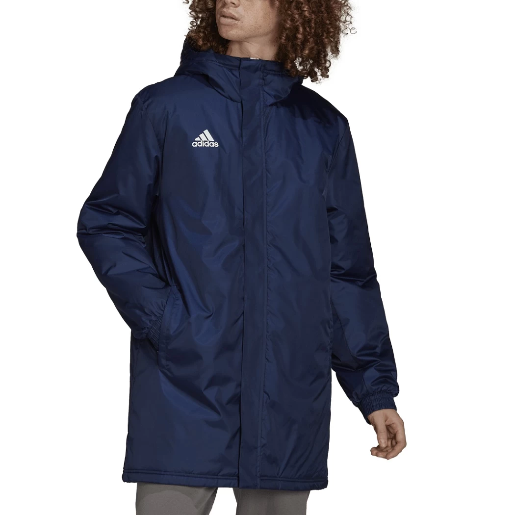 Adidas Entrada 22 Stadionjacke Herren Winterjacke Dunkelblau – Bild 3