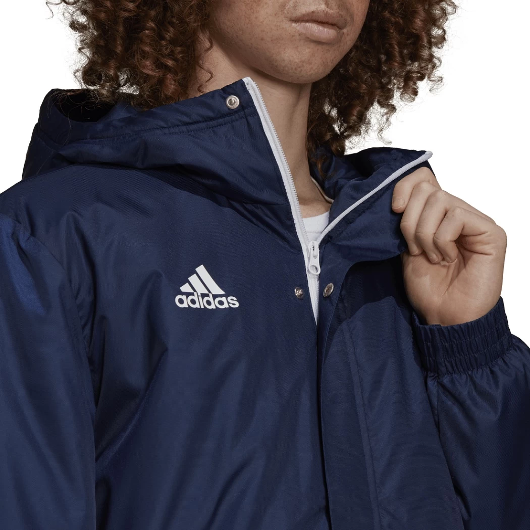Adidas Entrada 22 Stadionjacke Herren Winterjacke Dunkelblau – Bild 2