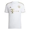 Adidas FC Bayern München Away Kinder Auswärtstrikot 2022 / 2023 Weiß / Gold