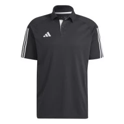 Adidas Tiro 23 Cotton Competition Polo-Shirt Schwarz / Weiß