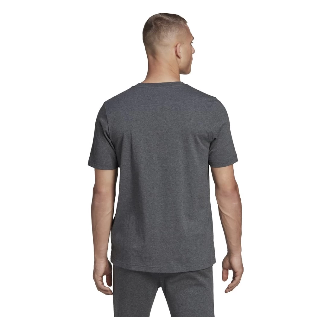 Adidas Essentials Big Logo T-Shirt Dunkelgrau / Weiß – Bild 7