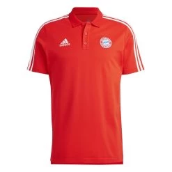 Adidas FC Bayern München Poloshirt Herren 2023 / 2024 Rot