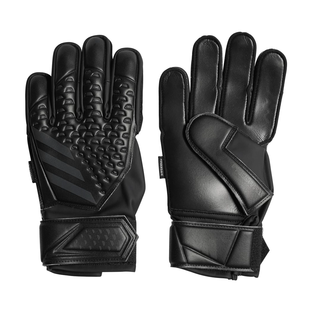 Adidas Kinder Predator Match Fingersave Junior Torwarthandschuhe Schwarz / Schwarz