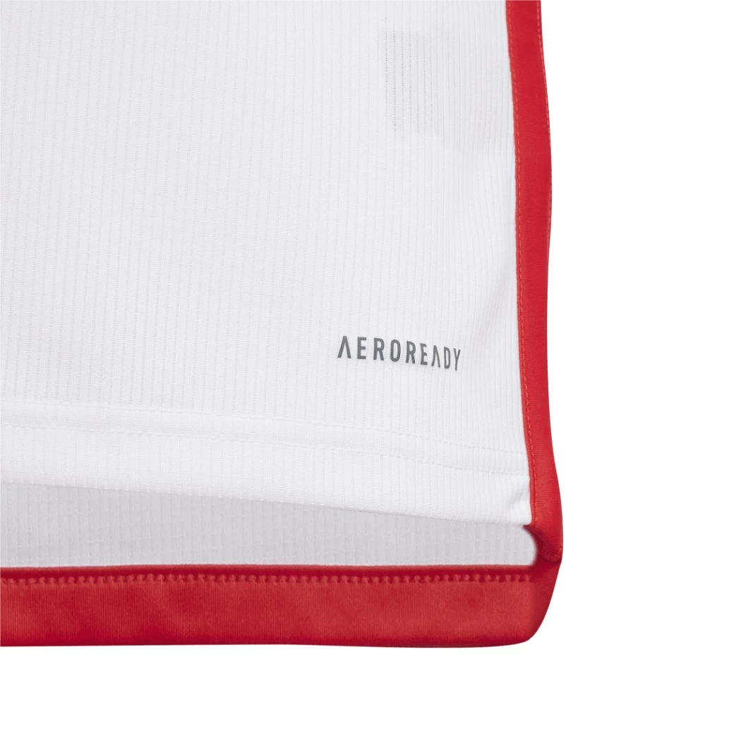 Adidas FC Bayern München Home Heimtrikot Kinder 2023 / 2024 Weiß / Rot – Bild 4