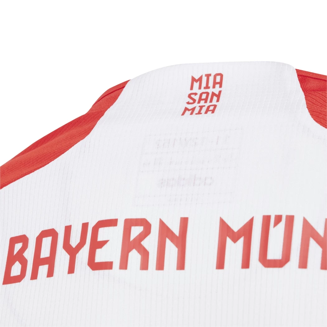 Adidas FC Bayern München Home Heimtrikot Kinder 2023 / 2024 Weiß / Rot – Bild 3