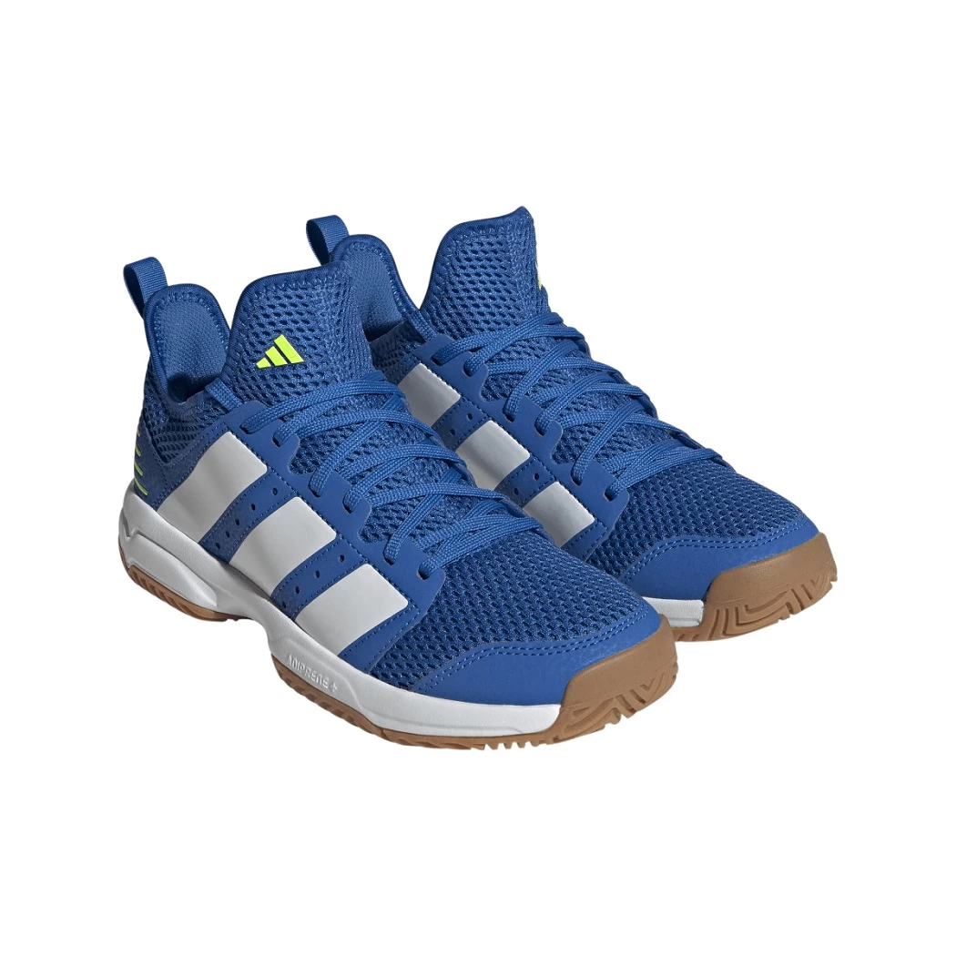 Adidas Stabil Indoor Junior Kinder Handballschuhe Blau /weiß – Bild 5