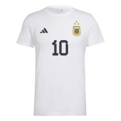 Adidas Messi Number 10 Graphic T-Shirt Herren Weiß