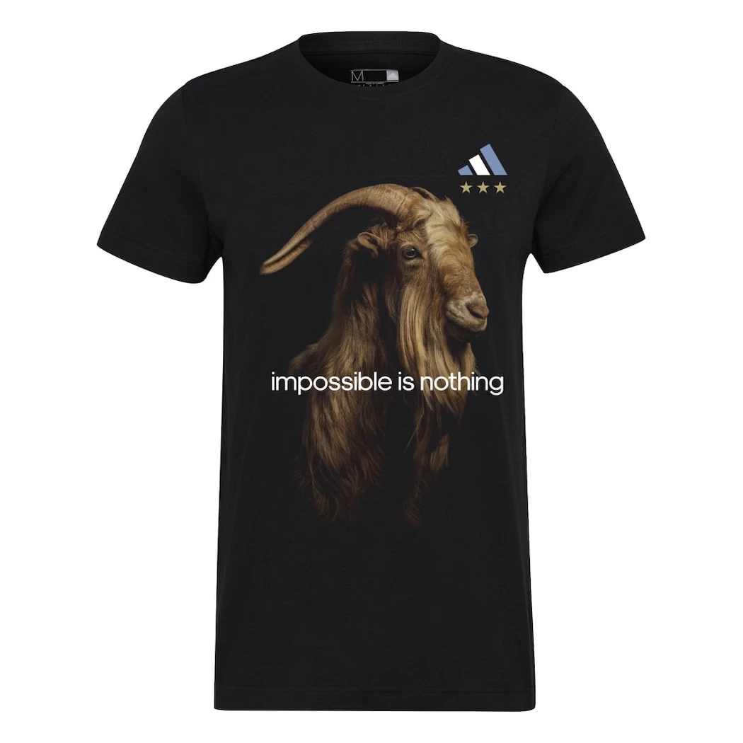 Adidas Messi GOAT Graphic T-Shirt Herren Schwarz