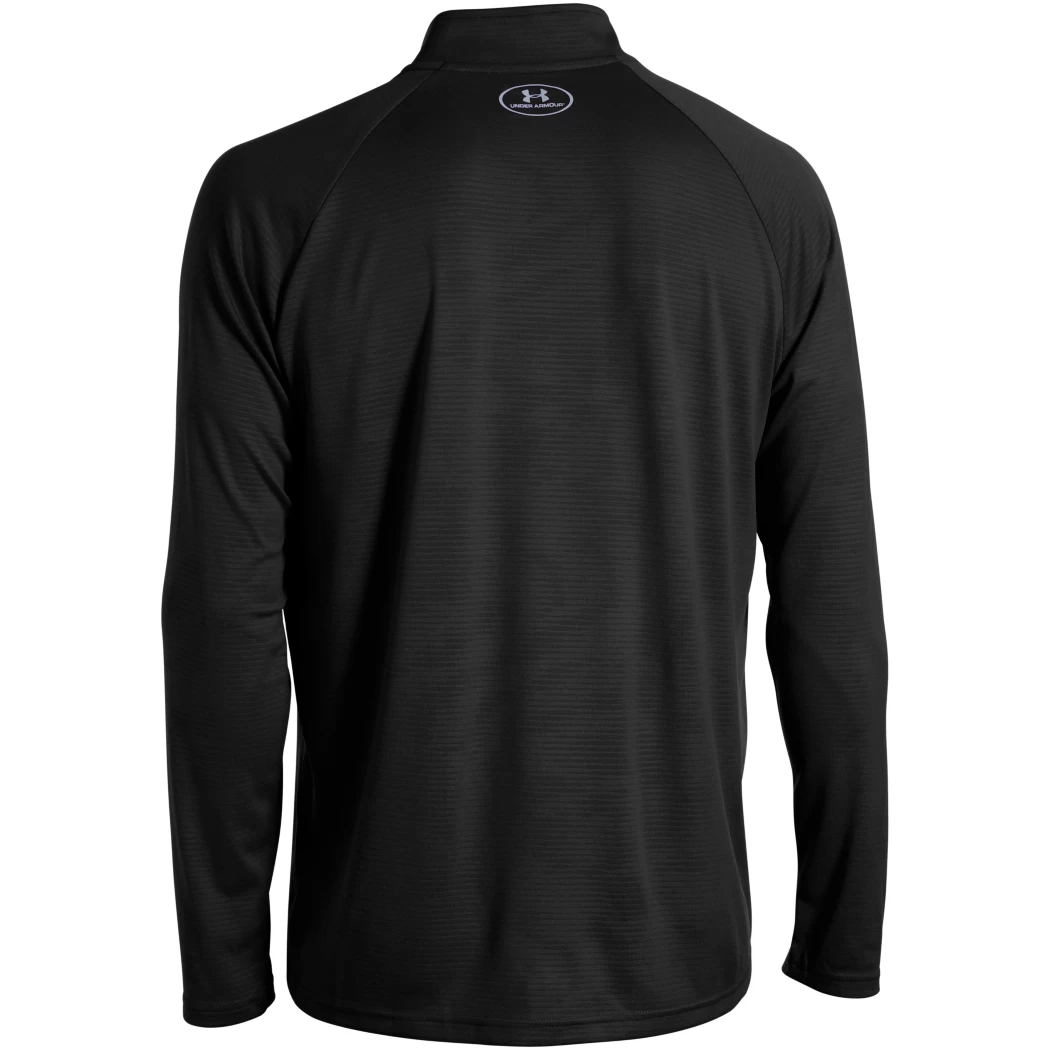 Under Armour Tech 1/4 Zip Trainingstop Schwarz Grau – Bild 3