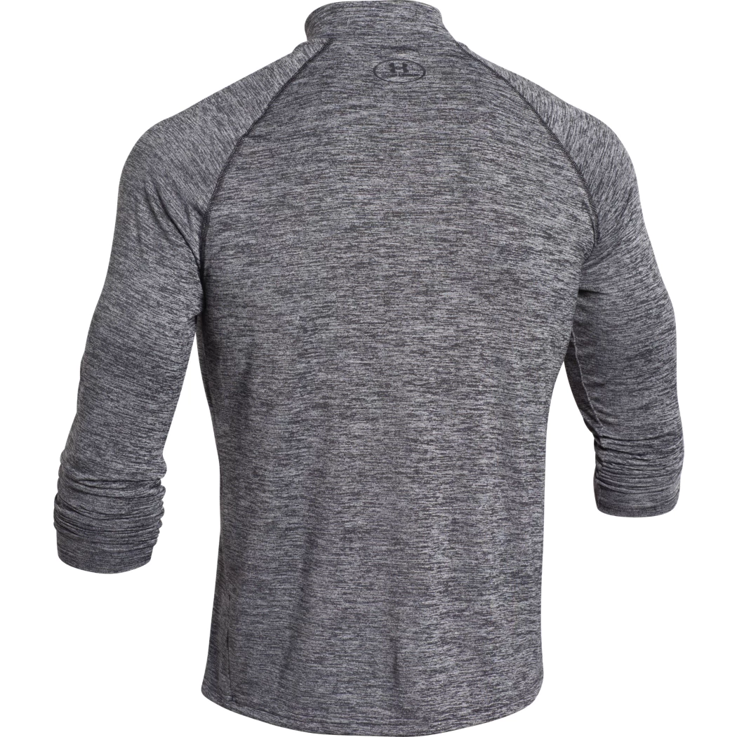 Under Armour Tech 1/4 Zip Trainingstop Schwarz Grau – Bild 10