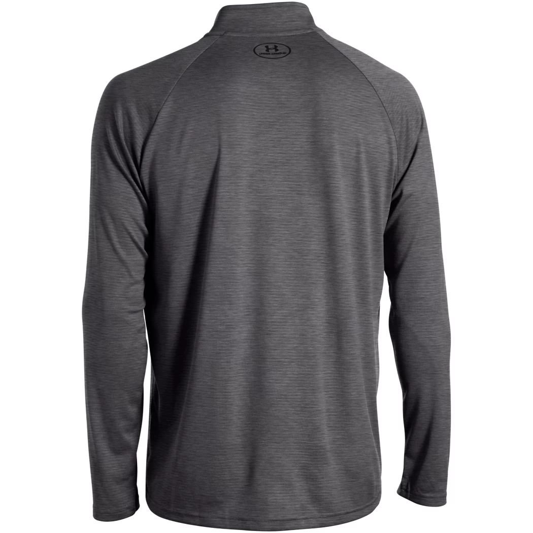 Under Armour Tech 1/4 Zip Trainingstop Schwarz Grau – Bild 16