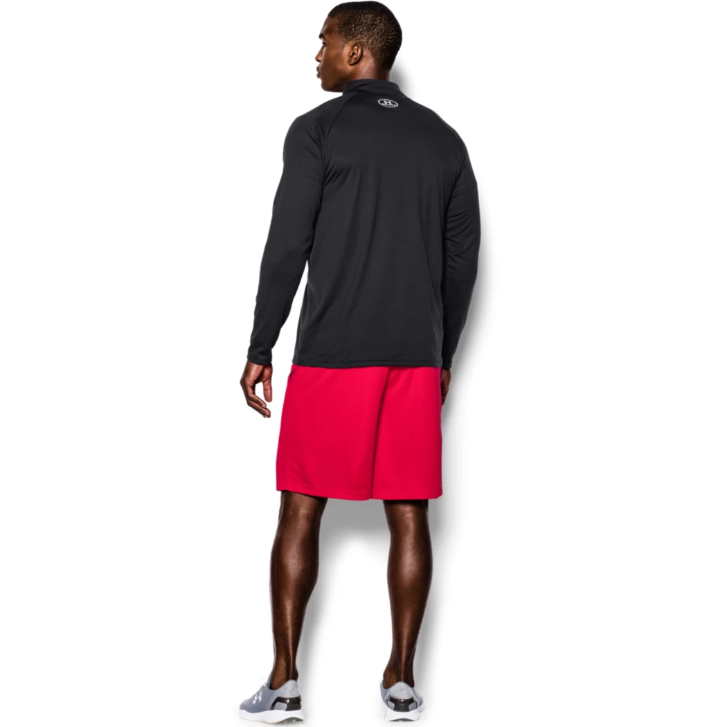 Under Armour Tech 1/4 Zip Trainingstop Schwarz Grau – Bild 7