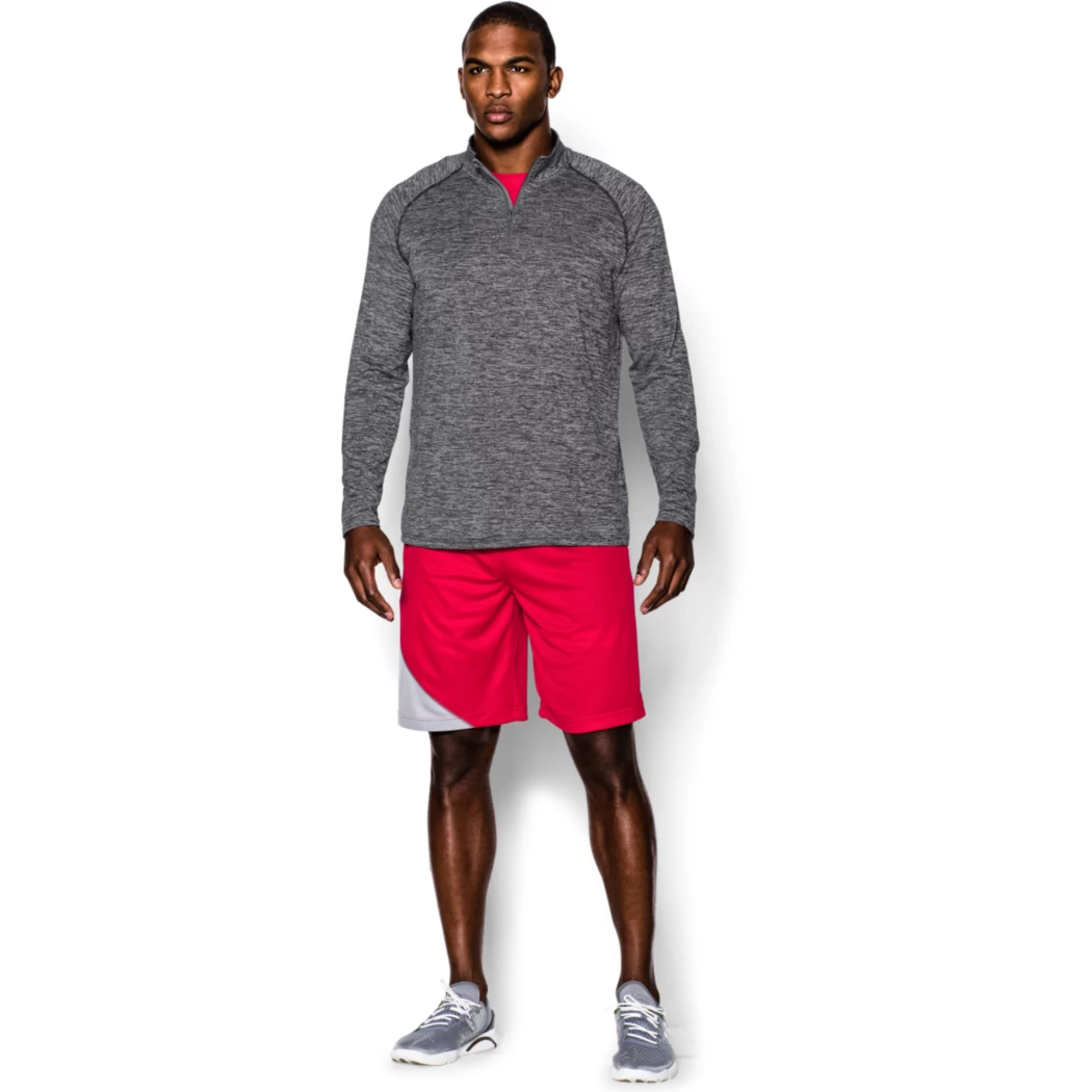 Under Armour Tech 1/4 Zip Trainingstop Schwarz Grau – Bild 11