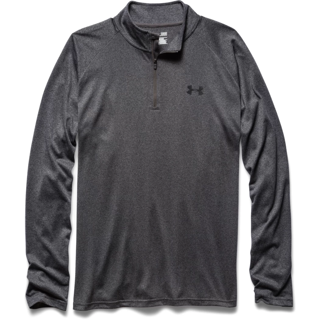 Under Armour Tech 1/4 Zip Trainingstop Schwarz Grau – Bild 15