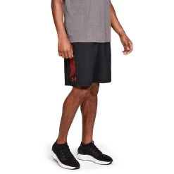 Under Armour Woven Graphic Shorts Schwarz/rot
