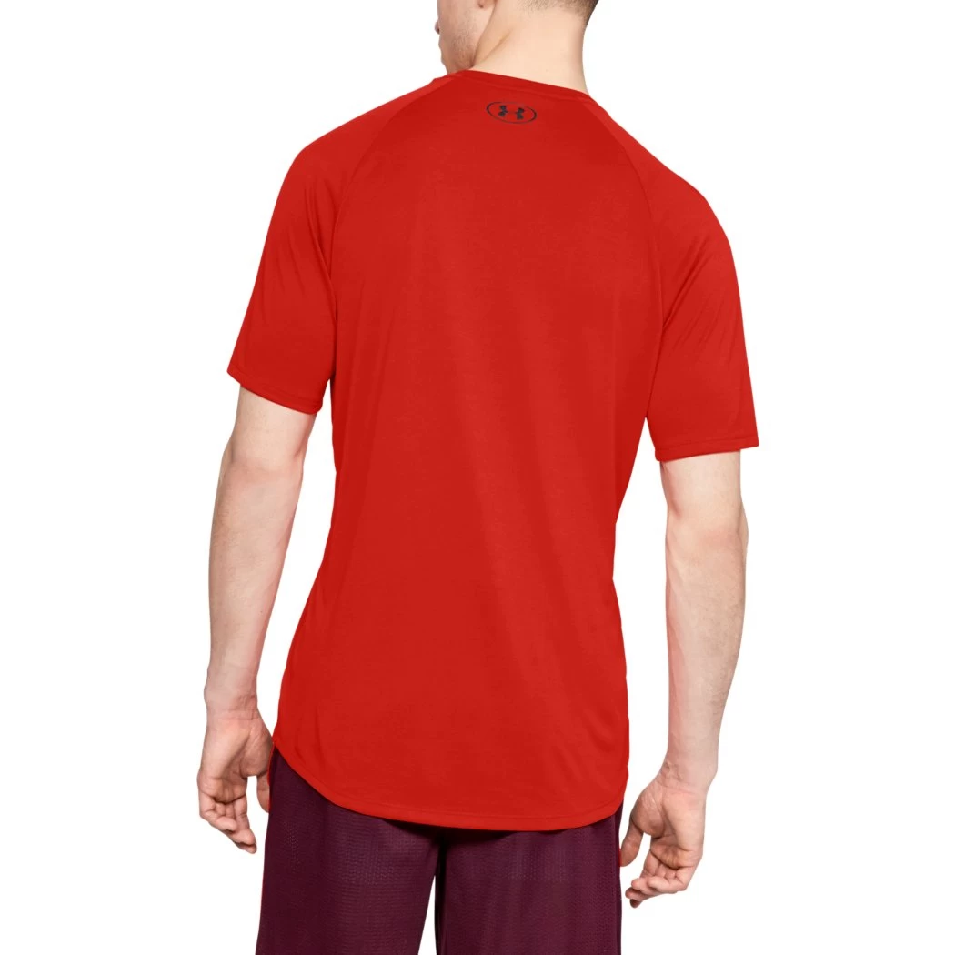 Under Armour Tech 2.0 T-Shirt Fitness Shirt Rot – Bild 2