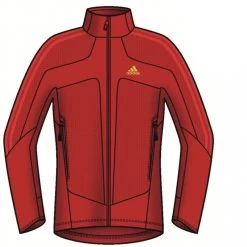 Adidas TS Fleecejacke Outdoor Jacke Herren Rot W44509