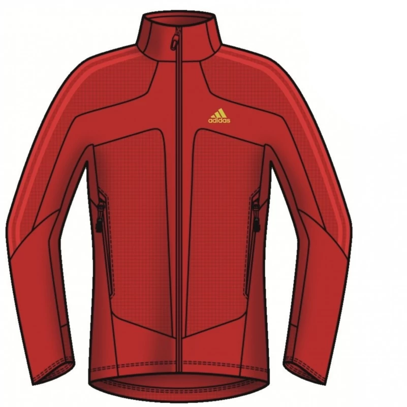 Adidas TS Fleecejacke Outdoor Jacke Herren Rot W44509