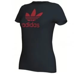 Adidas Originals TREFOIL TEE Damen T-Shirt Adi Tee Blau / Rot