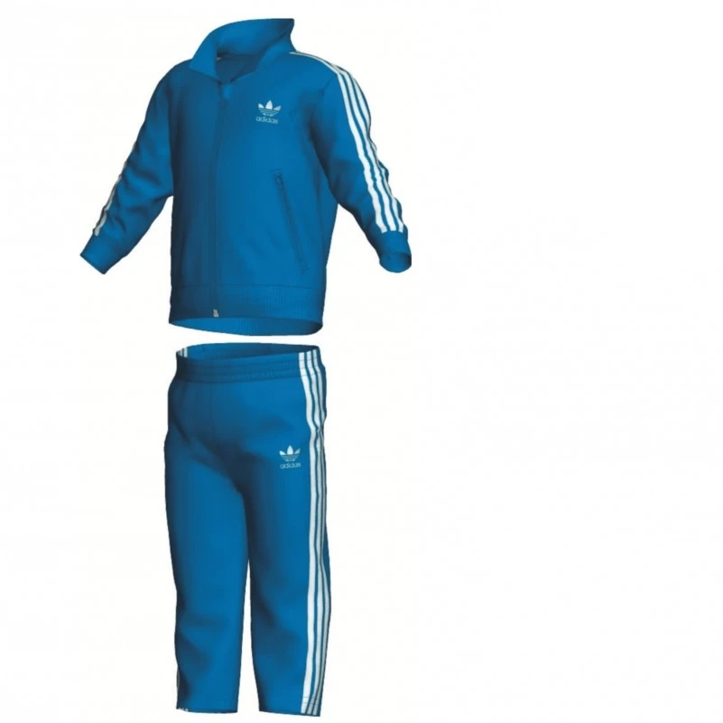 Adidas Originals FIREBIRD TS Kids Freizeitanzug Sportanzug Blau X51449