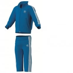 Adidas Originals FIREBIRD TS Kids Freizeitanzug Sportanzug Blau / Weiß