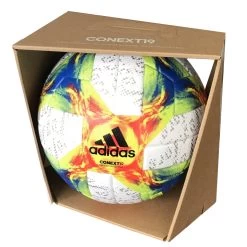 Adidas Conext 19 OMB Offizieller Spielball Weiß / Gelb / Rot / Blau Größe 5