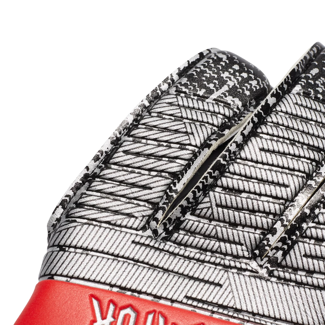 Adidas Predator Competiton Torwarthandschuhe Silber / Rot / Schwarz – Bild 2