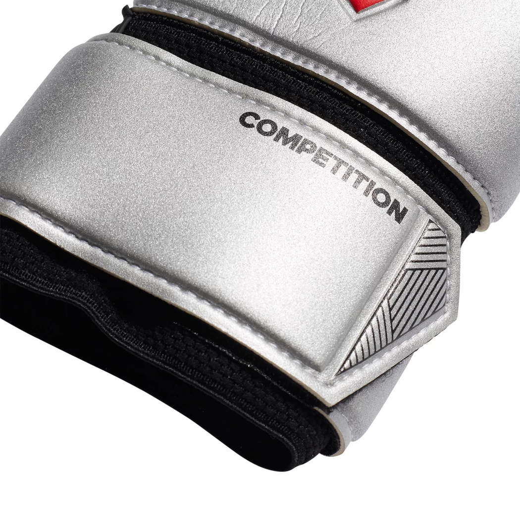 Adidas Predator Competiton Torwarthandschuhe Silber / Rot / Schwarz – Bild 4