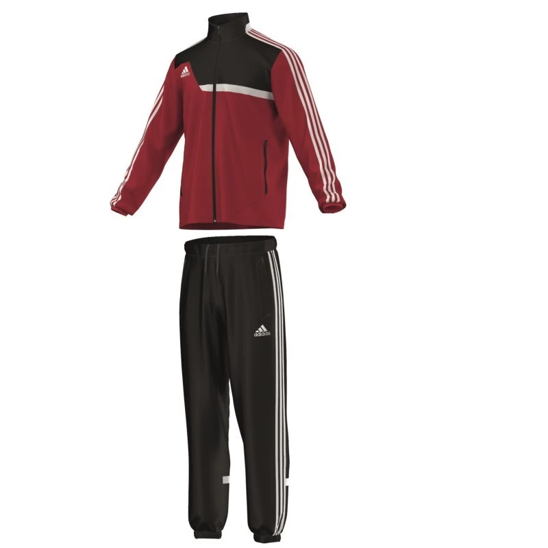 Adidas Tiro13 Präsentations-Anzug Trainingsanzug Rot / Schwarz