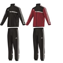 Adidas Tiro13 Präsentations-Anzug Trainingsanzug Kinder Rot / Schwarz