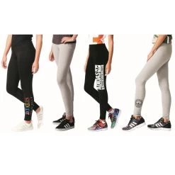 [Paket] Adidas Originals Trefoil Leggings Damen Schwarz Grau