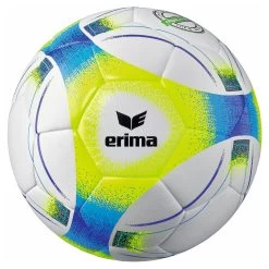 Erima Hybrid Lite 290 Gramm Jugendfußball Größe 4 Neon Gelb / Blau