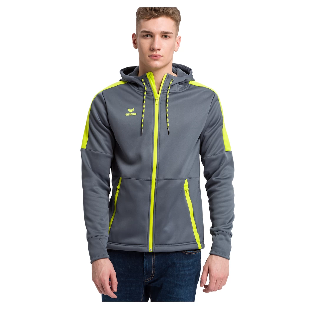 Erima Softshelljacke Outdoor Jacke Herren Schwarz Rot Grau – Bild 10