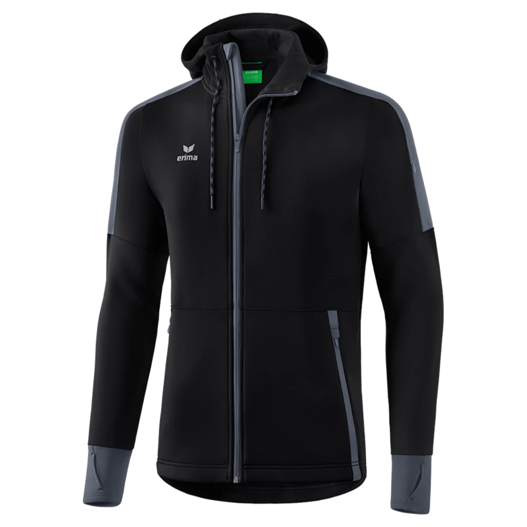 Erima Softshelljacke Outdoor Jacke Herren Schwarz Rot Grau – Bild 2